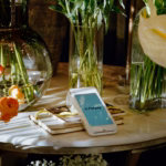 Flatpay Terminal im Blumenladen