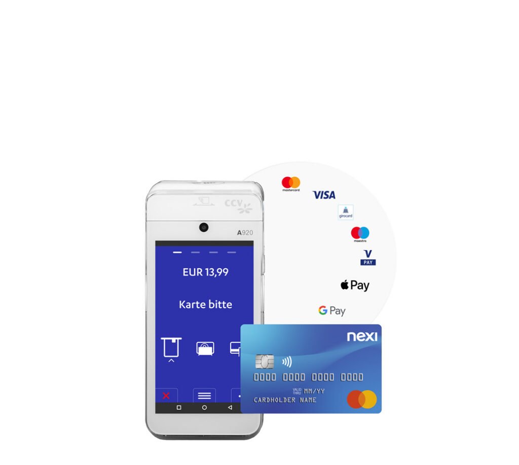 Nexi SmartPay Terminal mit Zahlungsarten