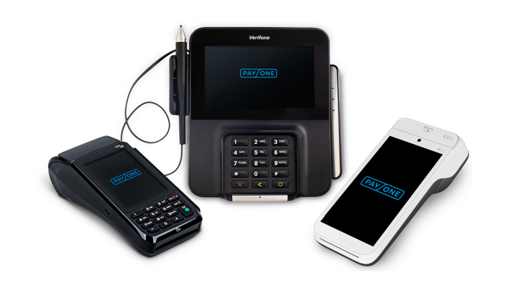 PAYONE Kartenterminals Desk 5000 V660p und Kassenterminal