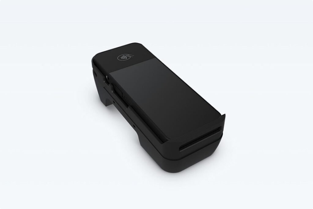 BBPOS WisePOS E Kartenterminal von Stripe in der Ladestation