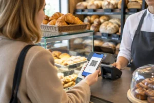 Bezahlen per QR-Code in der Bäckerei